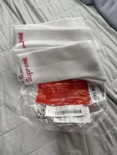 ［3足］supreme ソックス　白のサムネイル