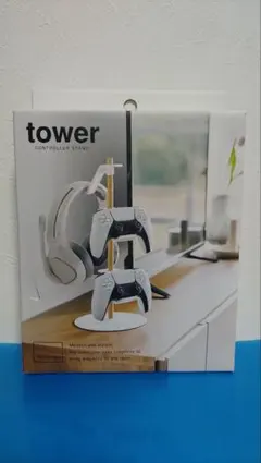 tower 置台が動くゲームコントローラー収納ラック(パッケージに破れ有り)