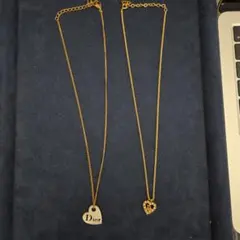 Dior ハート型中古ネックレスセット