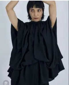 即日発送！美品！ENFOLD WAVE SHIRRING BLOUSE