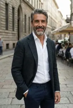 リングジャケットマイスター メンズテーラードジャケット 毛 46