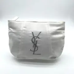 イヴサンローラン　ノベルティ　コスメポーチ　非売品　内ポケットあり　白