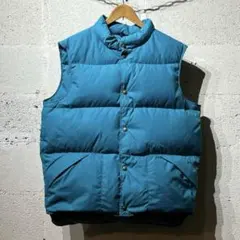 エルエルビーン 80年代 USA製 グースダウンベスト ターコイズブルー