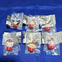 サンリオキャラクターズ いちごめじるしアクセサリー 全6種類コンプ ガチャ ⑰
