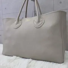 ADMJ トートバッグ シュリンクレザー A4 肩掛け グレー系 h814 - メルカリ