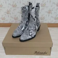 stilmoda / スティルモーダ パイソン柄 ショートブーツ 23cm 美品のサムネイル