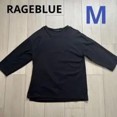 RAGEBLUE M 7分丈カットソー トップス 黒 ブラック レイジブルーのサムネイル