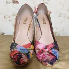 ESPERANZA 花柄 ハイヒールパンプス