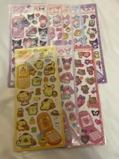 国内正規品 平成はっぴーフォン 8枚セット サンリオ フワフワらびちゃん