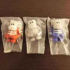 赤+青+シルバー｜BOUNTY HUNTER スカルくん フィギュア ガチャ