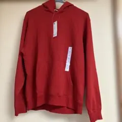 GU 赤 フード付きパーカー M 新品