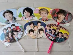 嵐 ミニうちわ 7枚セット まとめ売り 歴代 集合 大野 二宮 櫻井