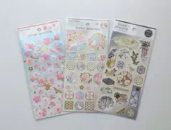 金色和風　シール　桜　春　うぐいす　蝶　日本製　ガイア