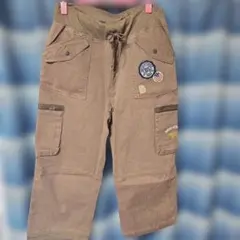 ブラウンカジュアルパンツ ポケット付き
