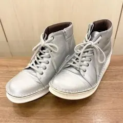 インコルジェ シルバー ハイカットスニーカー 厚底