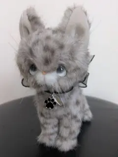 *ハンドメイド*ぬいぐるみ*子猫ちゃん*ヒョウ柄*グレー