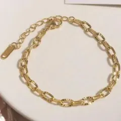 ステンレス 華奢チェーンブレスレット ゴールド ステンレス 重ね付け レディース