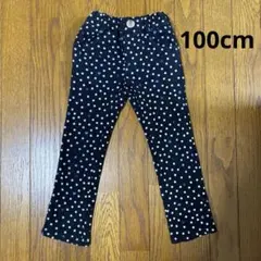 moujonjon 綿パンツ　ドット　黒