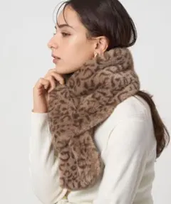 greenlabelrelaxing フェイクファー リバーシブルマフラー