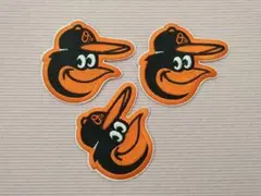 【MLB★WAPPEN】ボルチモアオリオールズ！ワッペン／タイプＡ大＜3枚＞☆★