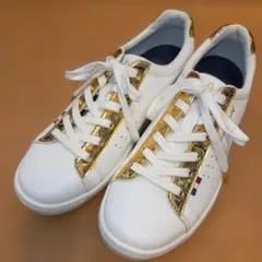 ルコック ホワイト/ゴールド le coq sportif スポルティフ