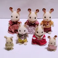 シルバニアファミリー ウサギ ファミリー 人形 まとめ売り Sylvanian