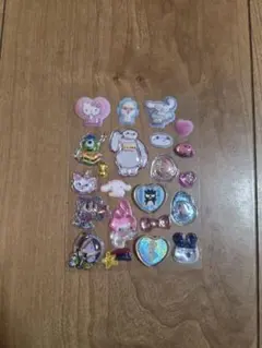 ボンボンドロップシール　ディズニー　パワパフ　たまごっち　サンリオおすそわけ