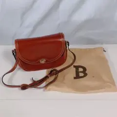美品 バリー BALLY レザー ショルダー茶 ゴールド金具 オールド オシャレ