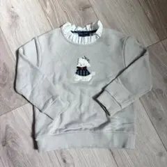 familiar ファミリア　グレー プードル　トレーナー 100cm