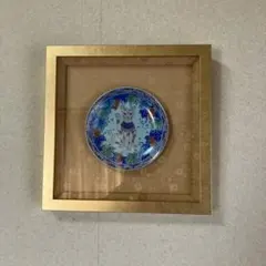 美品　幸兵衛窯　美濃焼　色絵陶額「招き猫」化粧箱入 KOBEIGAMA　日本 美品 幸兵衛窯 美濃焼 色絵陶額「招き猫」化粧箱入 KOBEIGAMA 日本