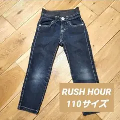 RUSH HOUR ラッシュアワー パンツ ズボン 10分丈 110サイズ 紺のサムネイル