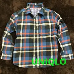 フランネルチェックシャツ＋ヒートテックのインナー