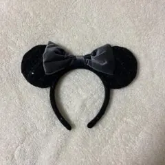 ディズニー ベロア リボン ミニー カチューシャ