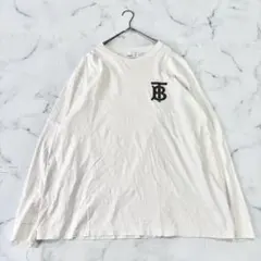 ✨美品✨現行　バーバリーロンドンイングランド　長袖ロンT 胸ロゴXXL