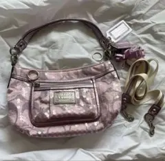 COACH コーチ ポピー ピンク スパンコール 00s y2k 2wayバッグ