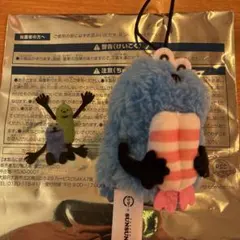 筑*ち様 スシロー　パペットスンスン コラボ限定 指人形マスコット えび クリア