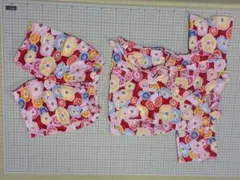 【ハンドメイド】甚平　綿100%　110サイズ？