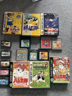 希少(レトロゲームゲーム)ボーイカラー ソフト まとめ　ポケモン　ハム太郎など