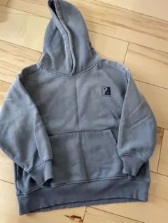 ZARA グレー フード付き トレーナー 7-8歳裏起毛厚手130cm
