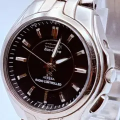 稼動 CITIZEN ATTESA エコドライブ 電波時計 メンズ 美品