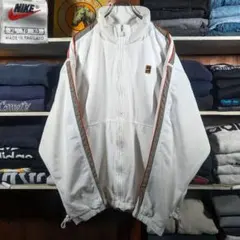 90s　銀タグ　OLD NIKE　肉厚　ナイロンジャケット　ドローコード　XL