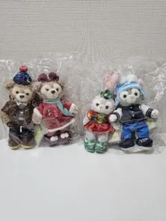 香港ディズニーランド ダッフィーフレンズ 2017 クリスマス ぬいぐるみ