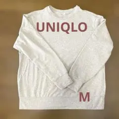 UNIQLO ソフトニットフリースクルーネックT M ベージュ