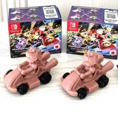 【新品】マクドナルド マリオカート ハッピーセット ピンクゴールドピーチ　2点