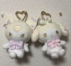 マスコットポーチ　ホワイト マイメロディ クロミ ぬいぐるみ