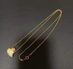 ハート型クリスタルネックレス