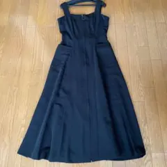 美品プチローブブラックフォーマルワンピース