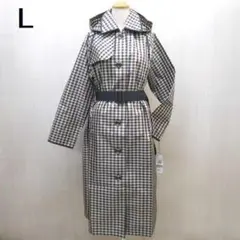 アクアスキュータム クラブチェック トレンチコート レインコート L