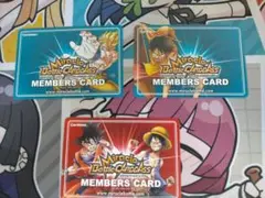 ミラクルバトルカードダス ドラゴンボール ワンピース メンバーズカード セット