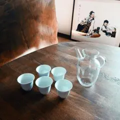 中国茶器　中国茶器セット　茶杯　茶壺　ガラス